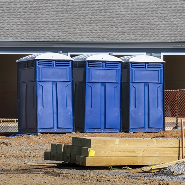 how can i report damages or issues with the portable toilets during my rental period in Darlington Maryland